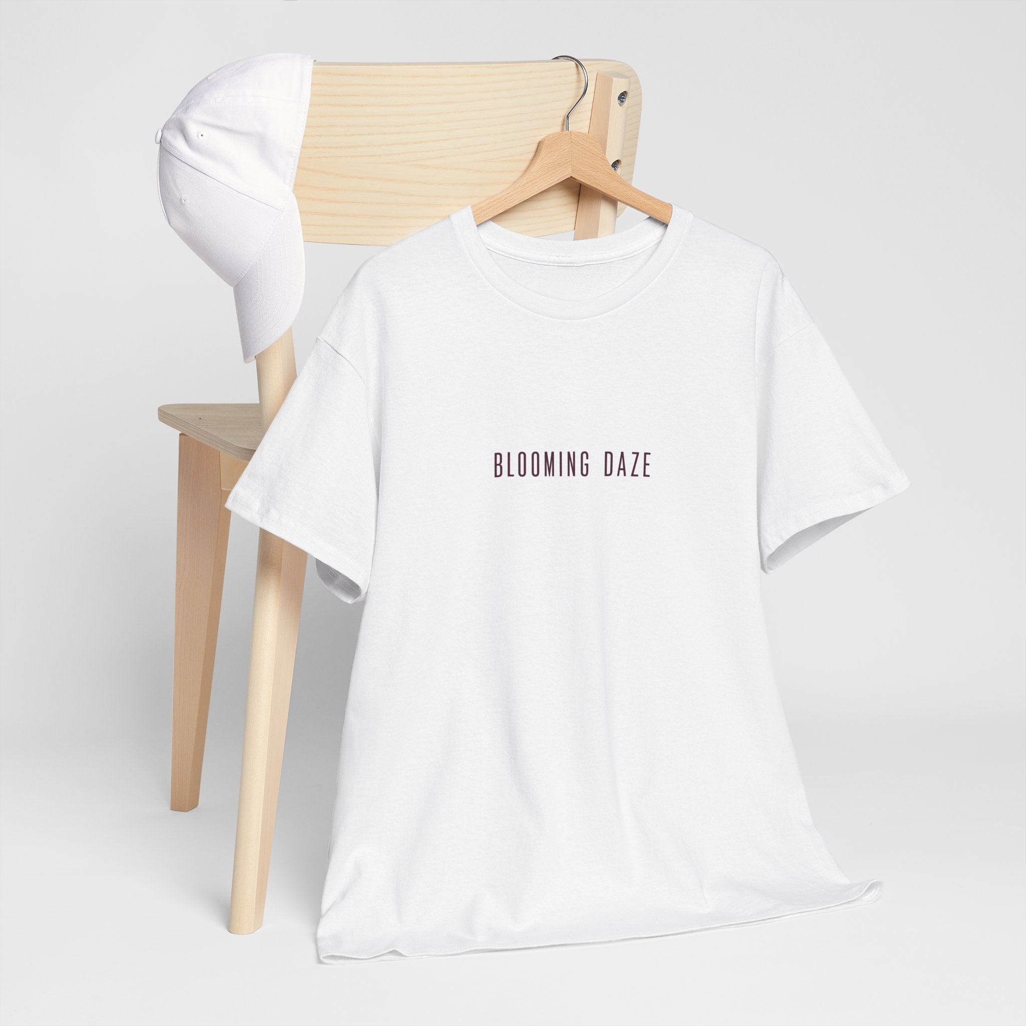 Blooming Daze Floral Tee — Minimal Line Art Flower T-Shirt