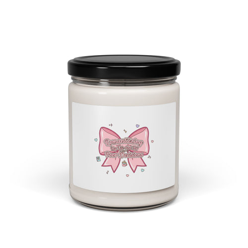 Coquette Ribbon Humor Soy Candle, 9oz | pastel ribbon art, lace aesthetic