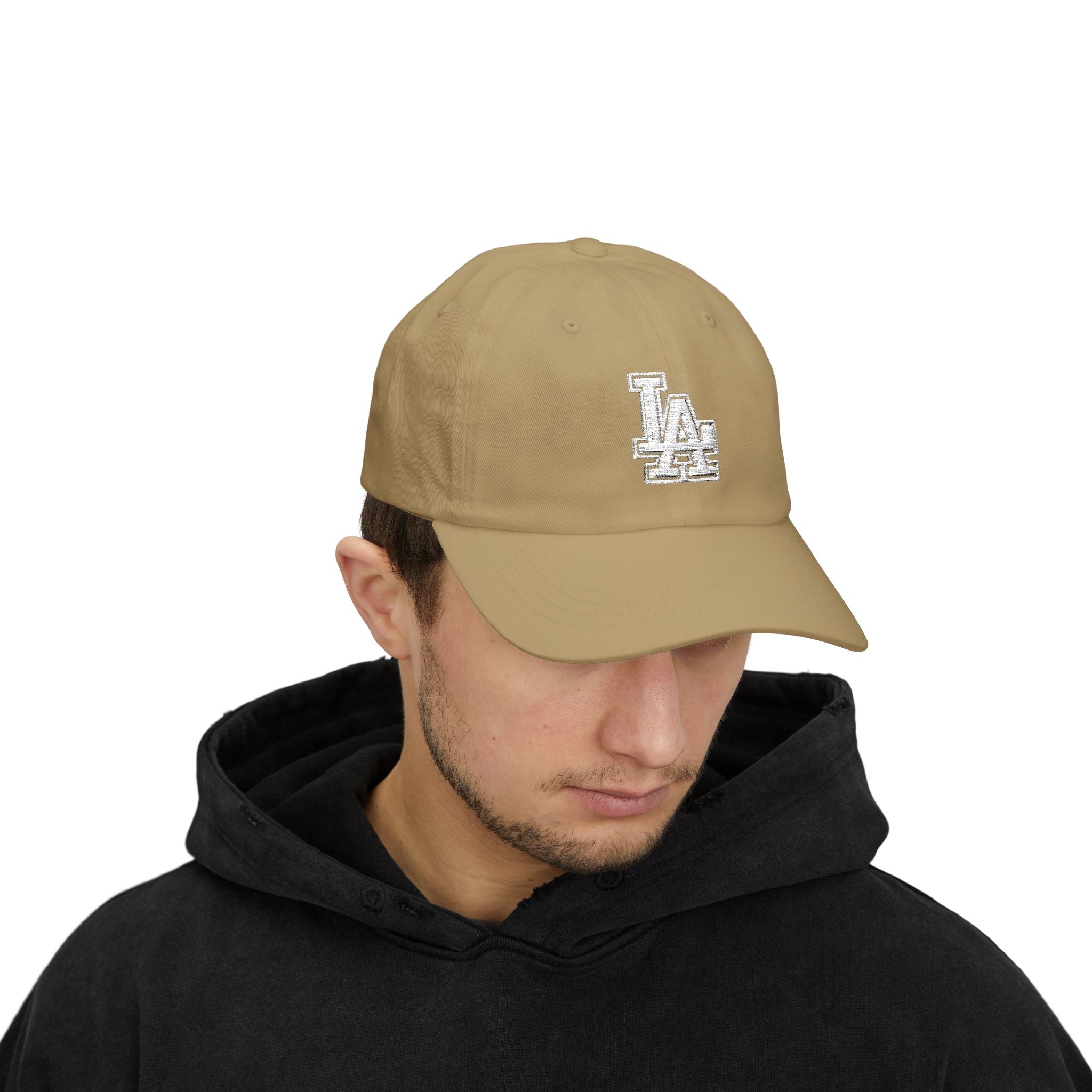 LA Distressed Logo Dad Cap - Vintage Baseball Hat