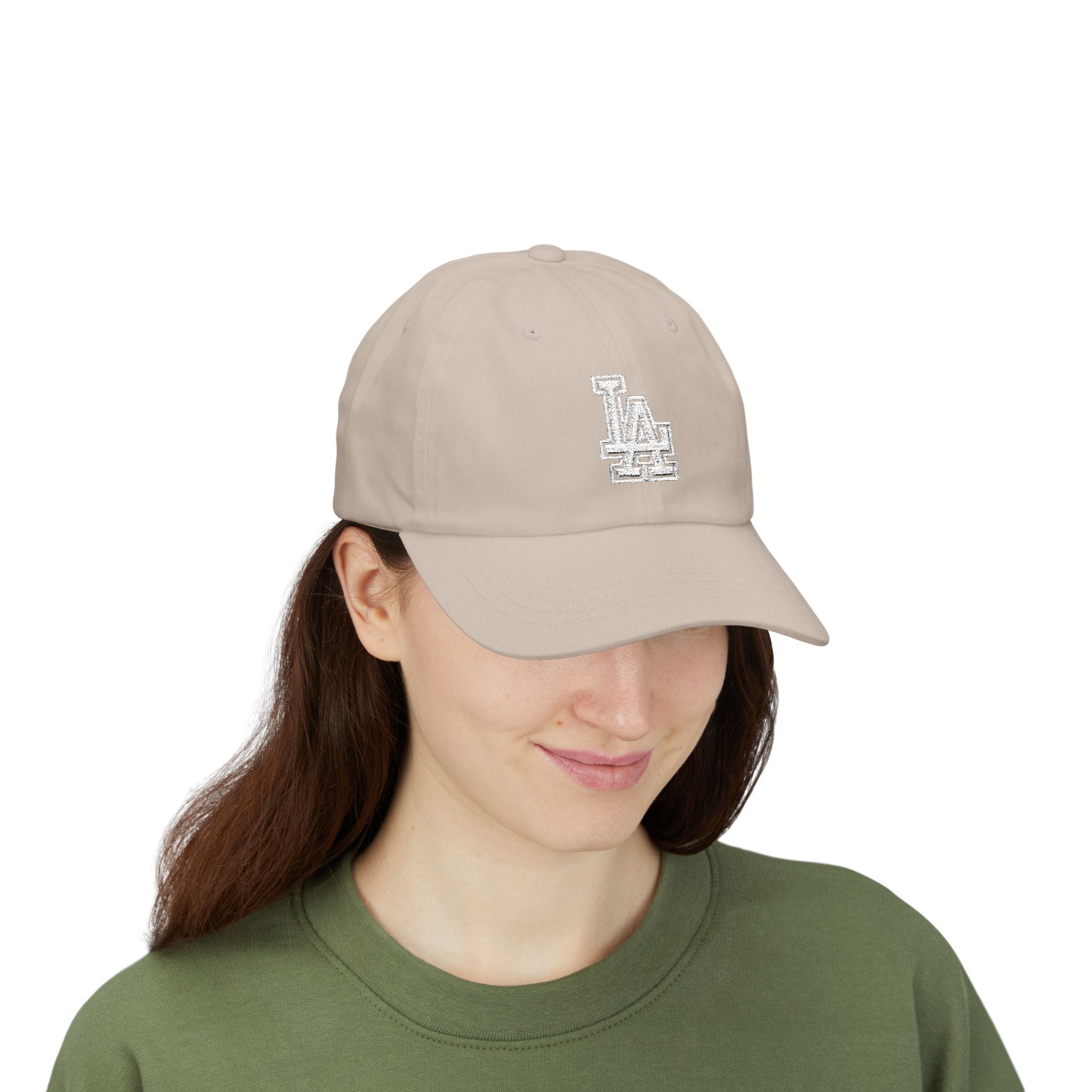 LA Distressed Logo Dad Cap - Vintage Baseball Hat