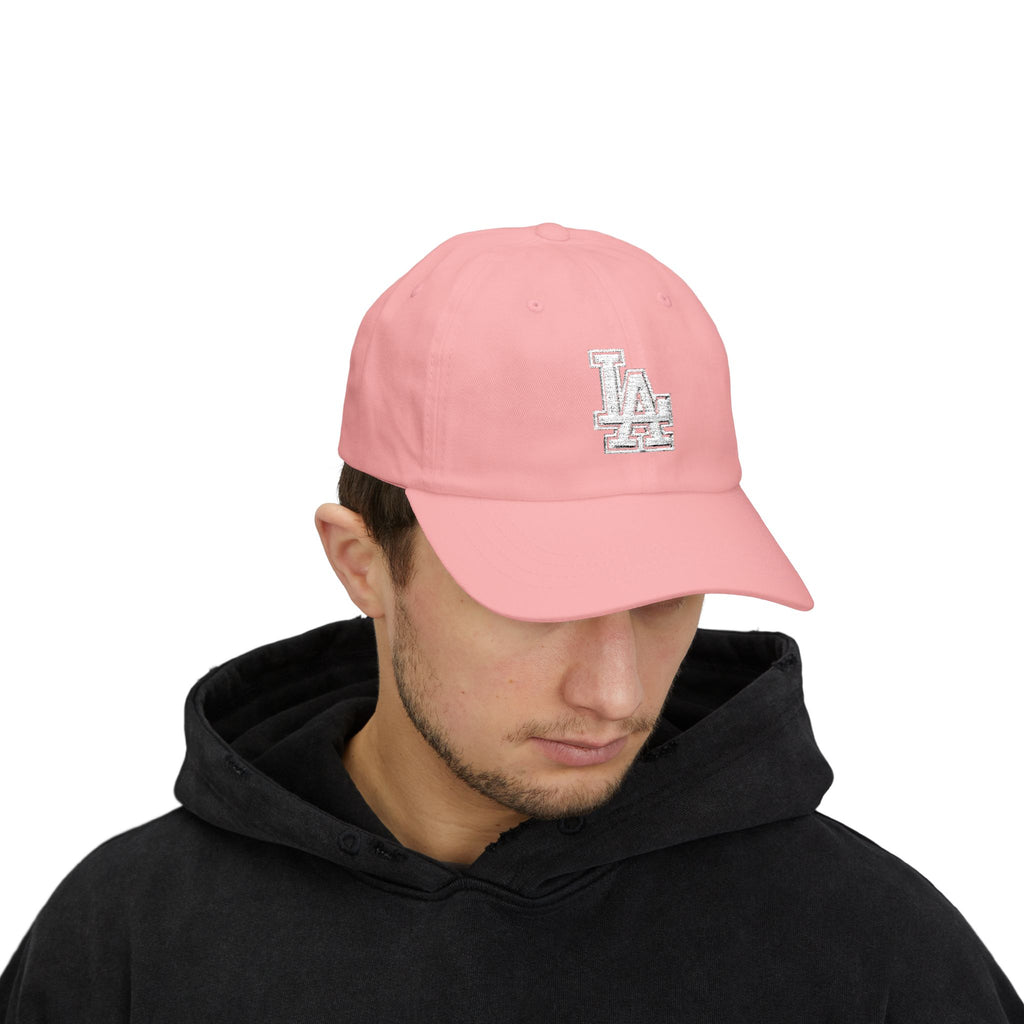 LA Distressed Logo Dad Cap - Vintage Baseball Hat