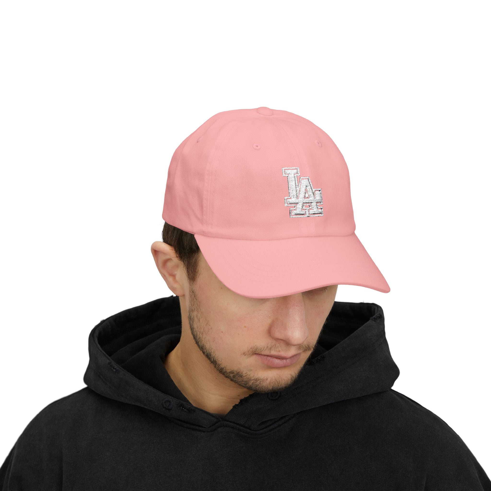 LA Distressed Logo Dad Cap - Vintage Baseball Hat