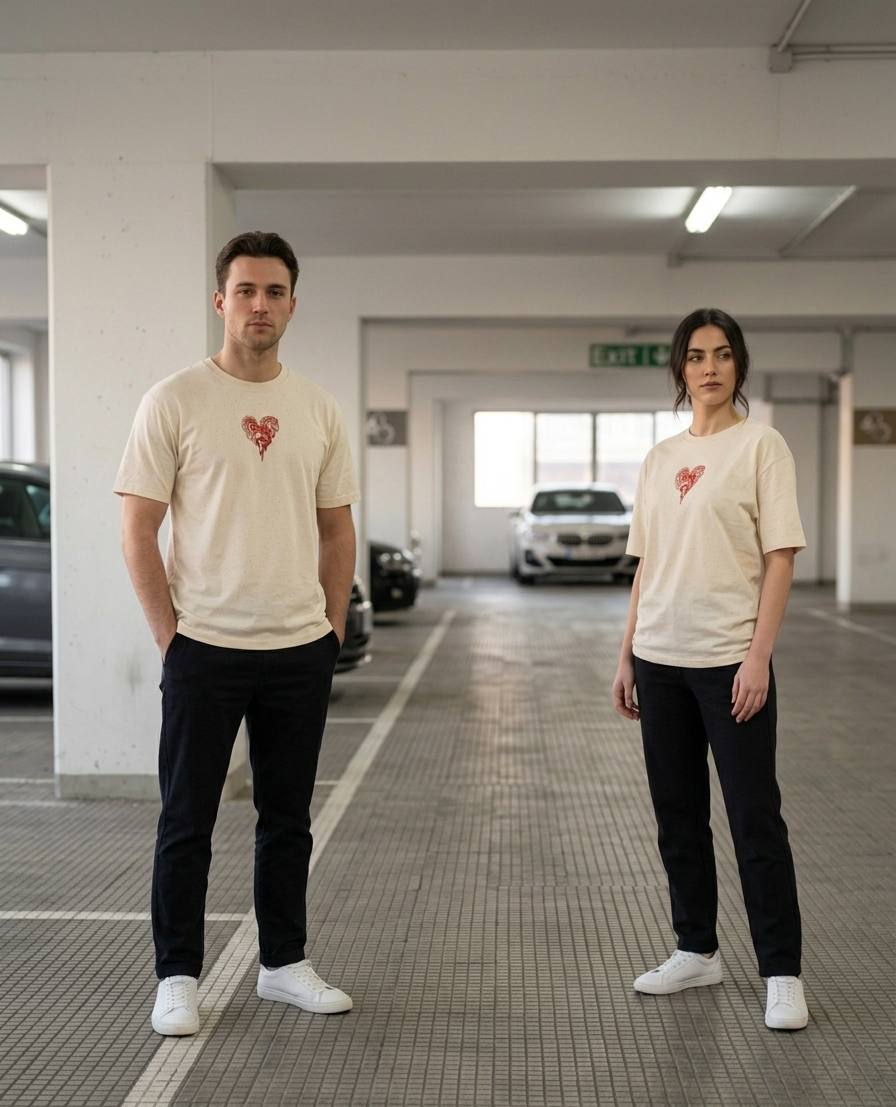 Minimal Liquid Heart Graphic Tee