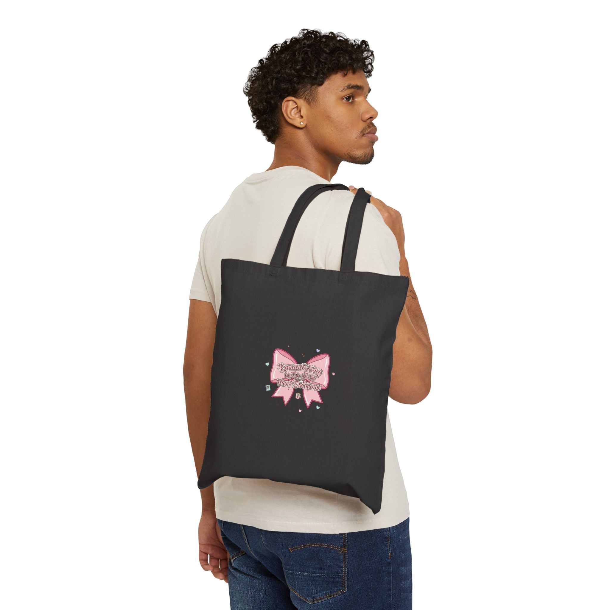 Pastel Coquette Ribbon Tote | lace aesthetic, pastel humor