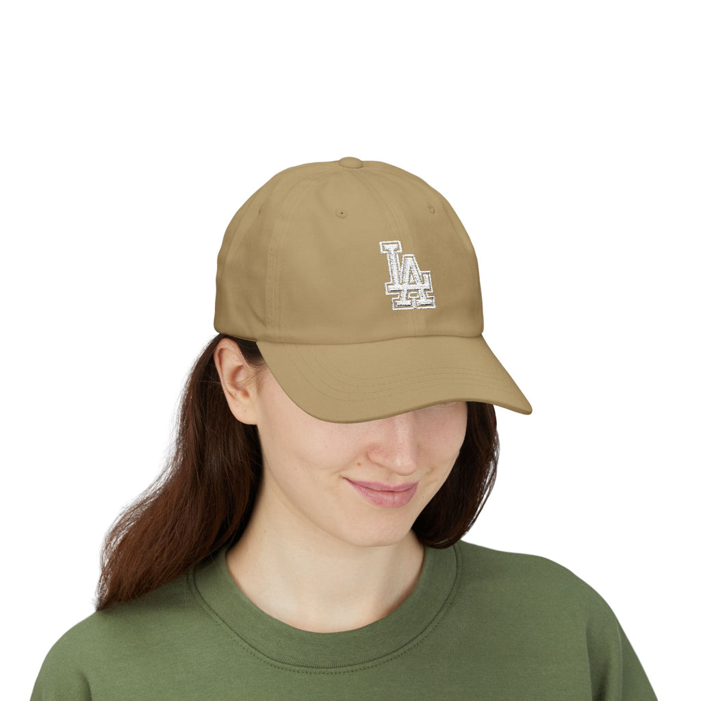 LA Distressed Logo Dad Cap - Vintage Baseball Hat