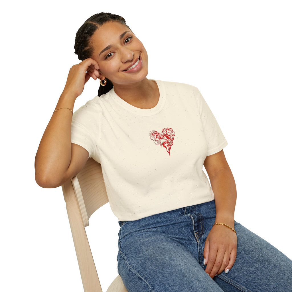 Minimal Liquid Heart Graphic Tee