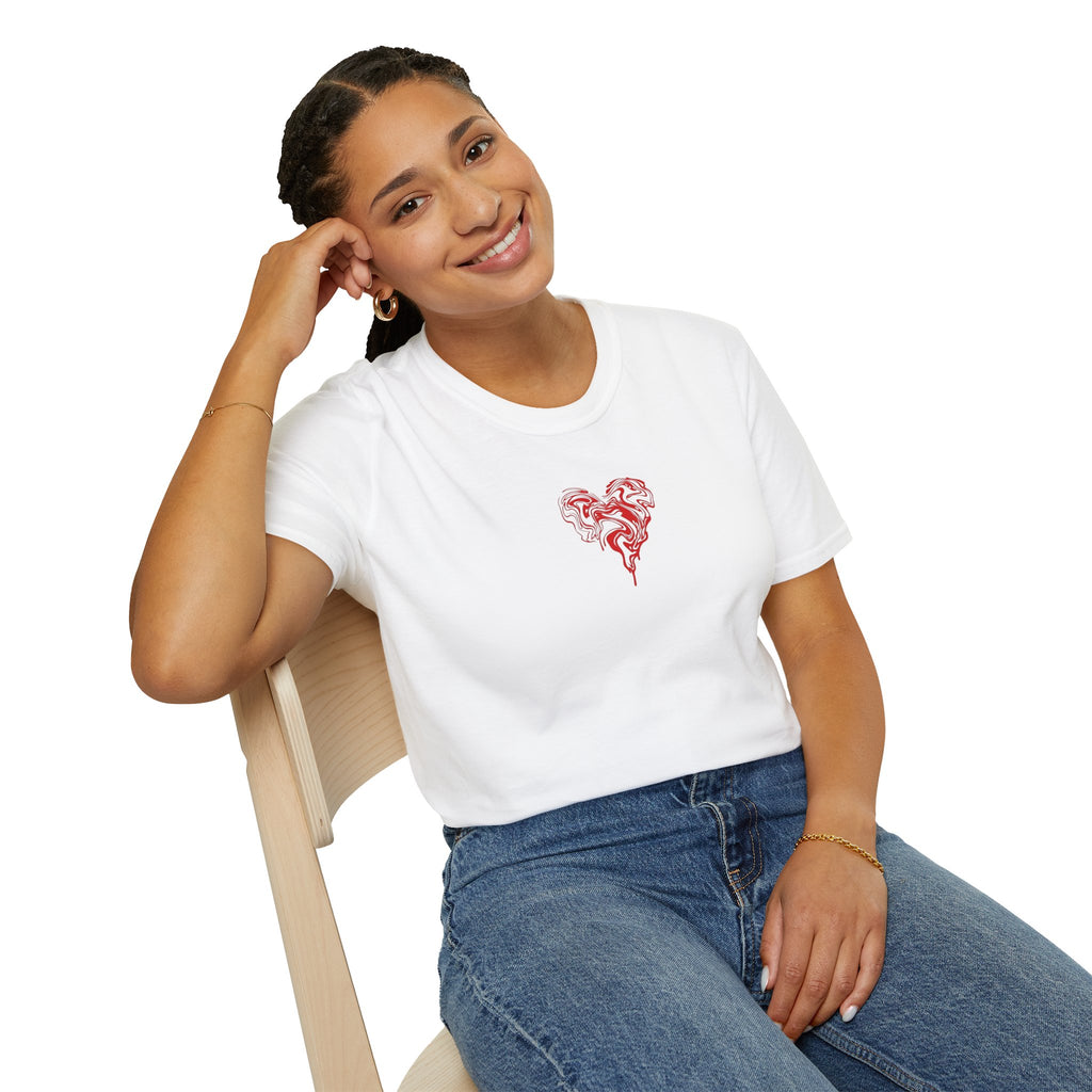 Minimal Liquid Heart Graphic Tee