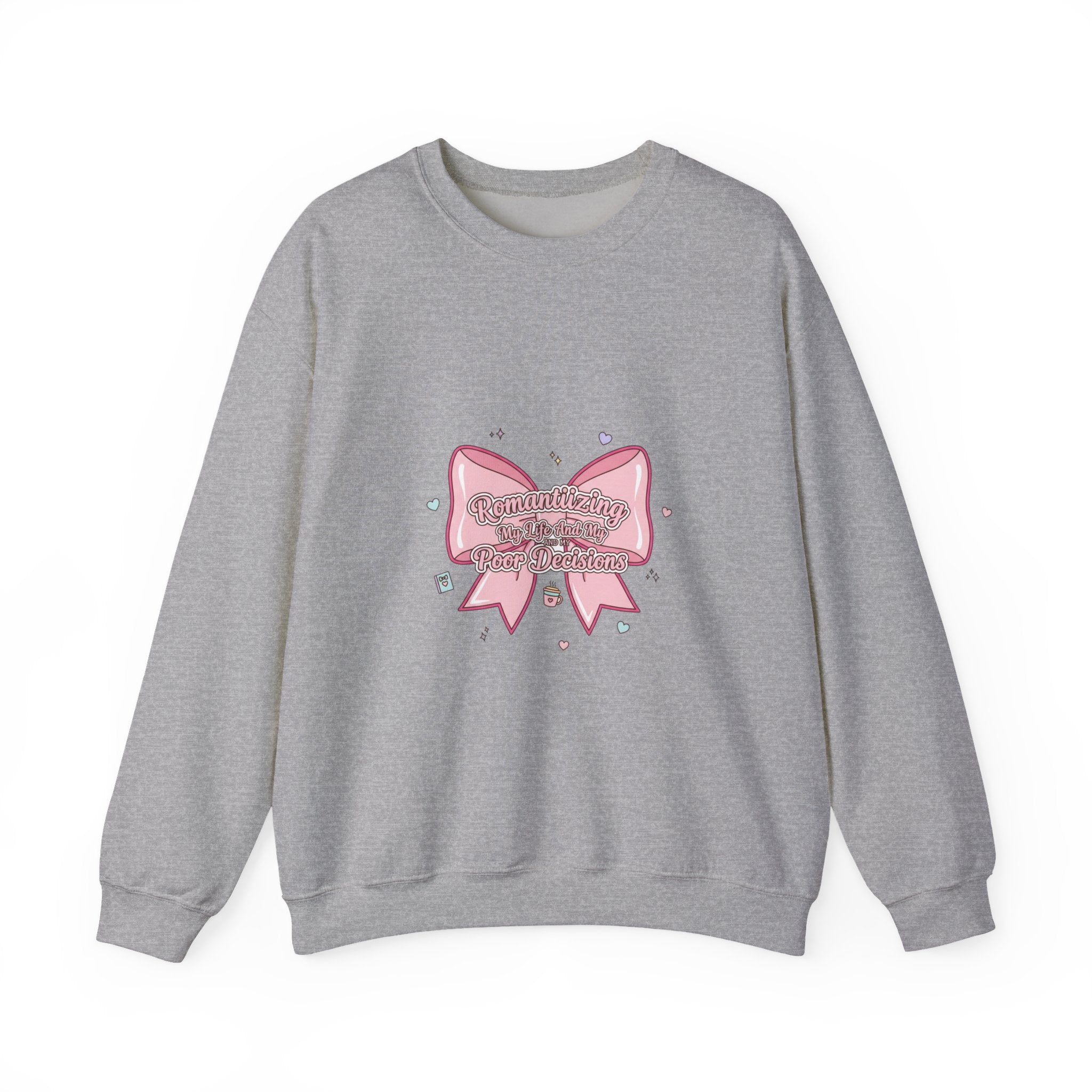 Coquette Ribbon Bow Sweatshirt | pastel humor, lace aesthetic